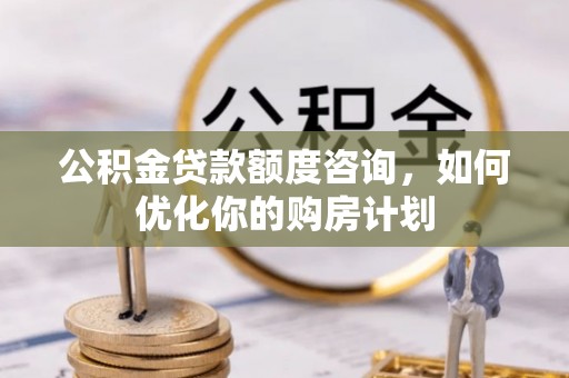 瀍河公积金贷款额度咨询，如何优化你的购房计划